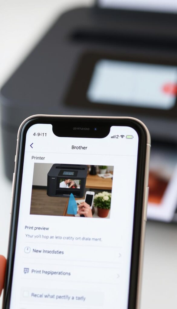 Drukowanie zdjęcia z telefonu na drukarce Brother DCP-T510W Drukowanie zdjęcia z telefonu na drukarce Brother DCP-T510W