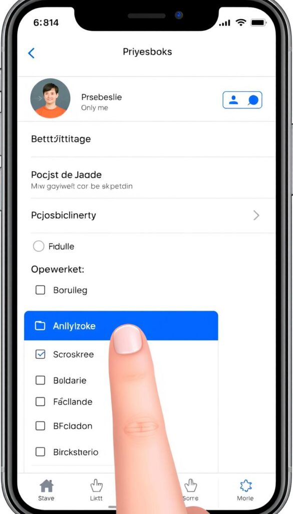 Ekran telefonu pokazujący proces ukrywania daty urodzenia w aplikacji mobilnej Facebook