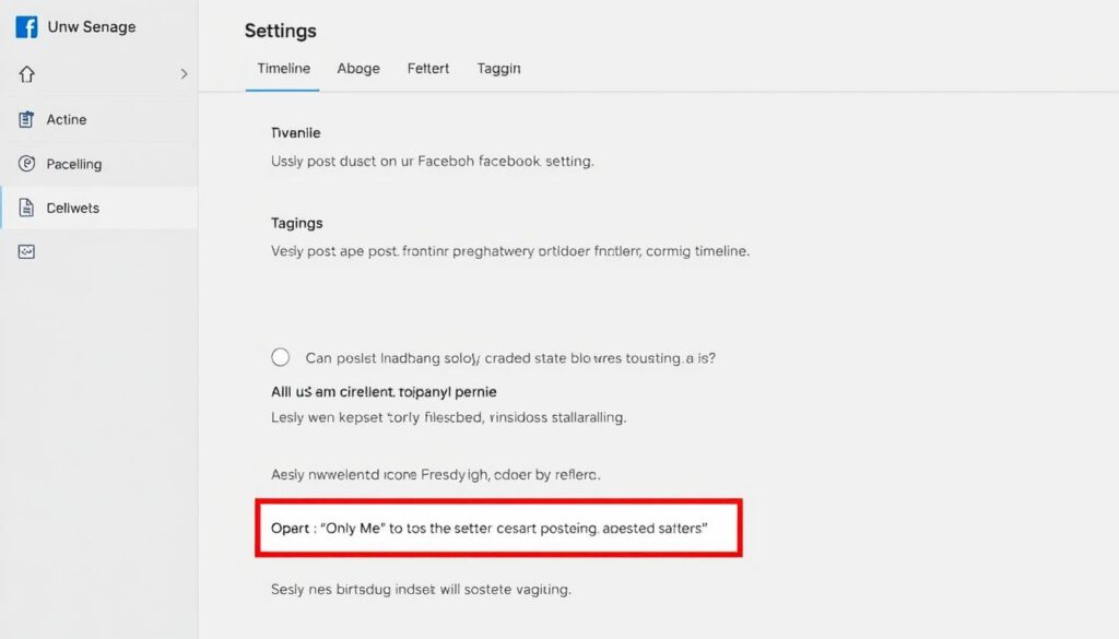 Ekran ustawień Facebooka pokazujący opcje blokowania publikowania na osi czasu