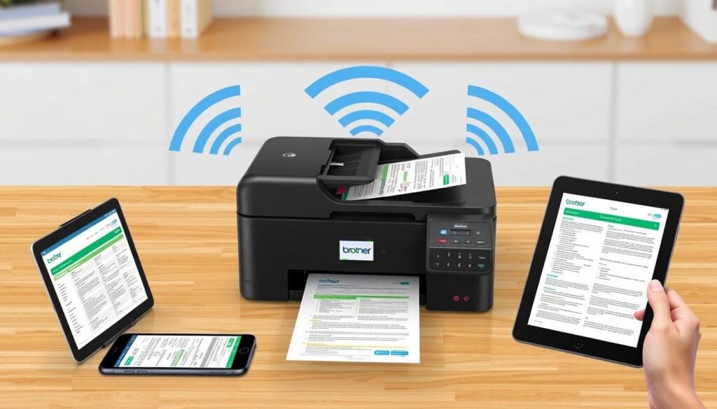 Funkcje bezprzewodowe drukarki Brother DCP-T510W Funkcje bezprzewodowe drukarki Brother DCP-T510W