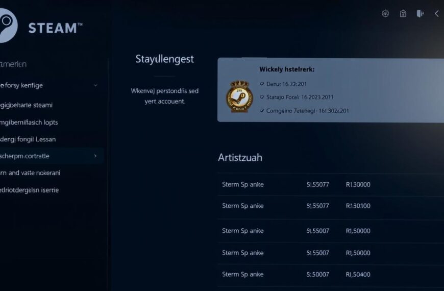 Interfejs platformy Steam z widocznym menu użytkownika, gdzie można sprawdzić ile wydało się na Steam