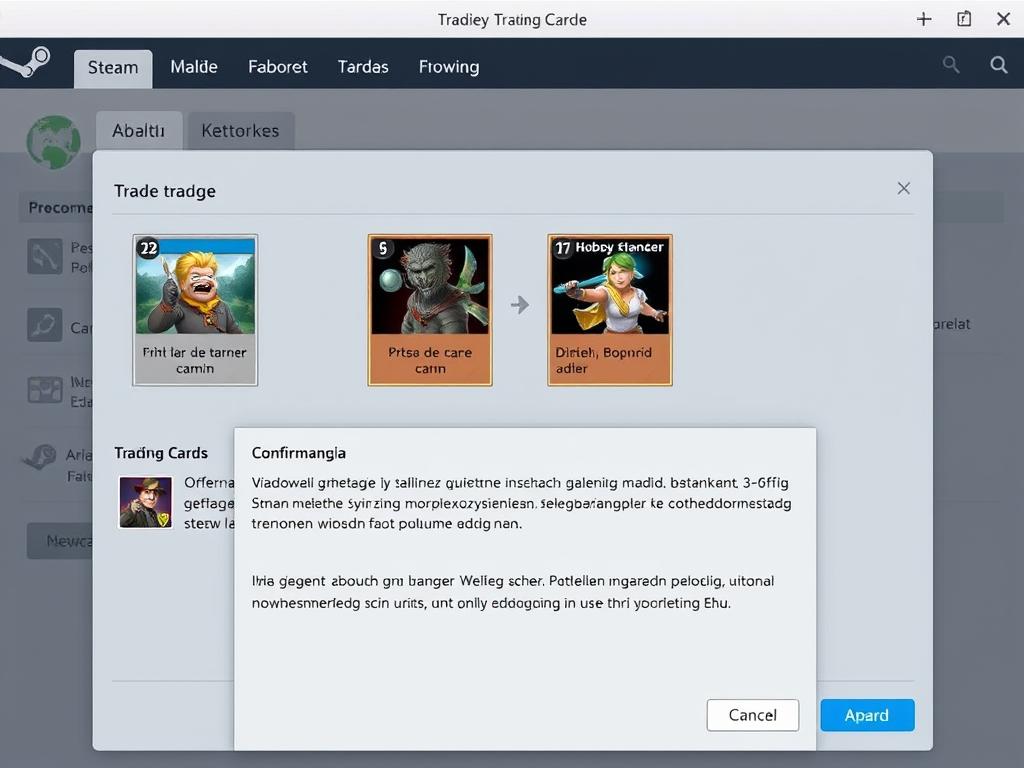 Interfejs wymiany kart na Steam jak wbić lvl steam za free