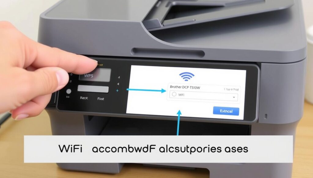Konfiguracja drukarki Brother DCP-T510W przez WPS z routerem Konfiguracja drukarki Brother DCP-T510W przez WPS z routerem
