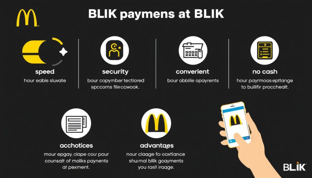 Korzyści z płatności BLIK w McDonald's - infografika