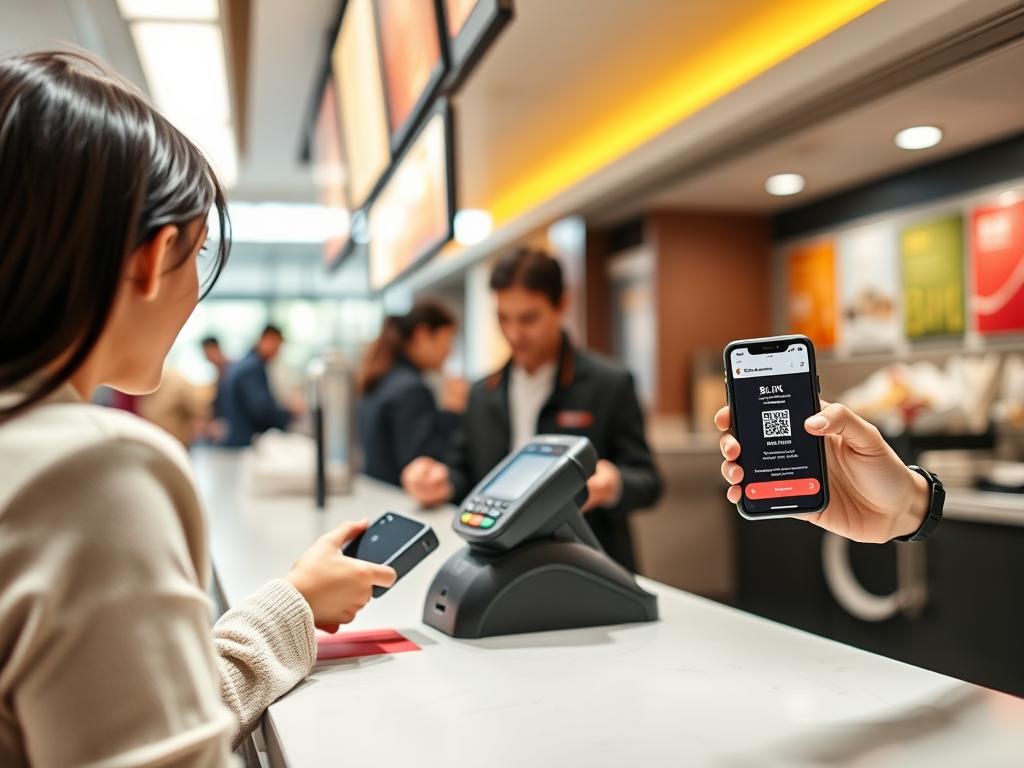 Krok po kroku płatność BLIK w McDonald's przy kasie