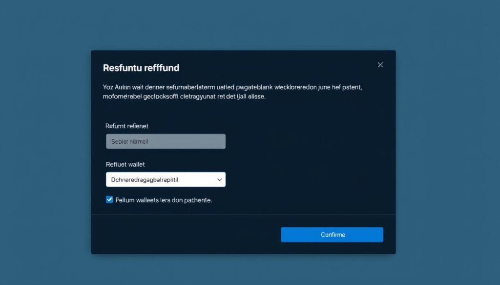 Oficjalny formularz zwrotu środków na Steam pokazujący jak wypłacić pieniądze ze steam na konto
