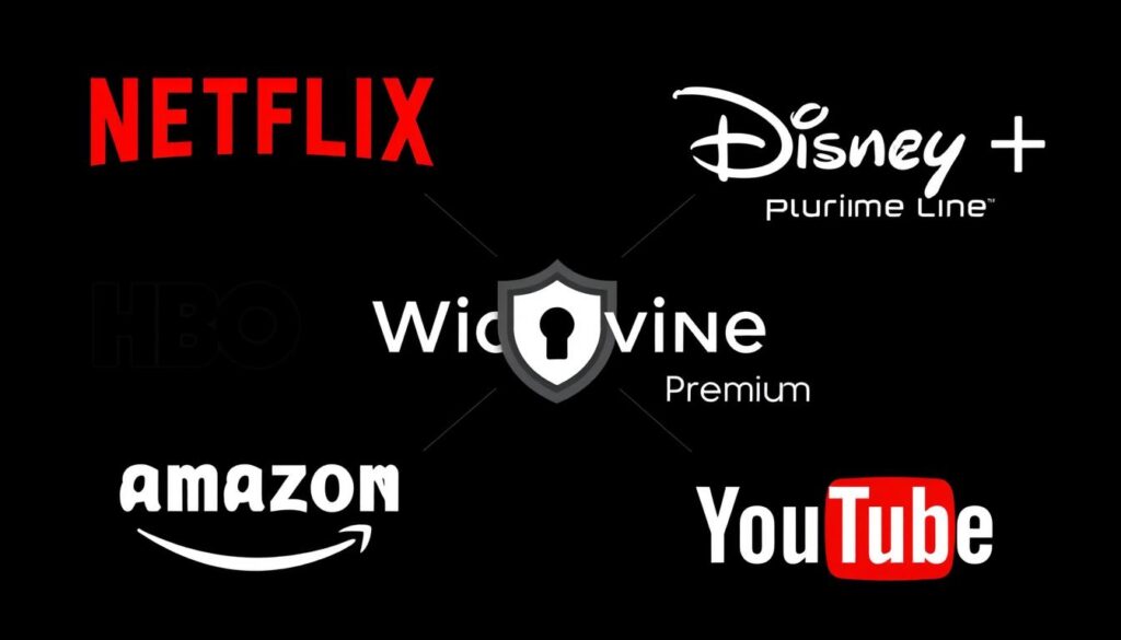 Platformy streamingowe wykorzystujące Widevine content decryption module - Netflix, HBO, Disney+