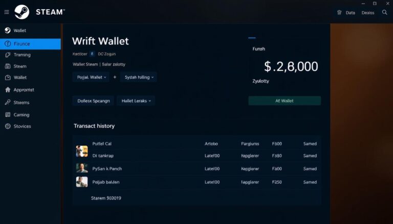 Portfel Steam z widocznym saldem i jak wypłacić pieniądze ze steam na konto