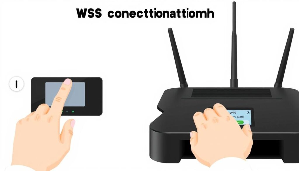 Proces łączenia drukarki HP z WiFi za pomocą przycisku WPS na drukarce i routerze