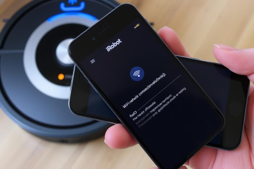 Proces łączenia iRobot Roomba z aplikacją na smartfonie