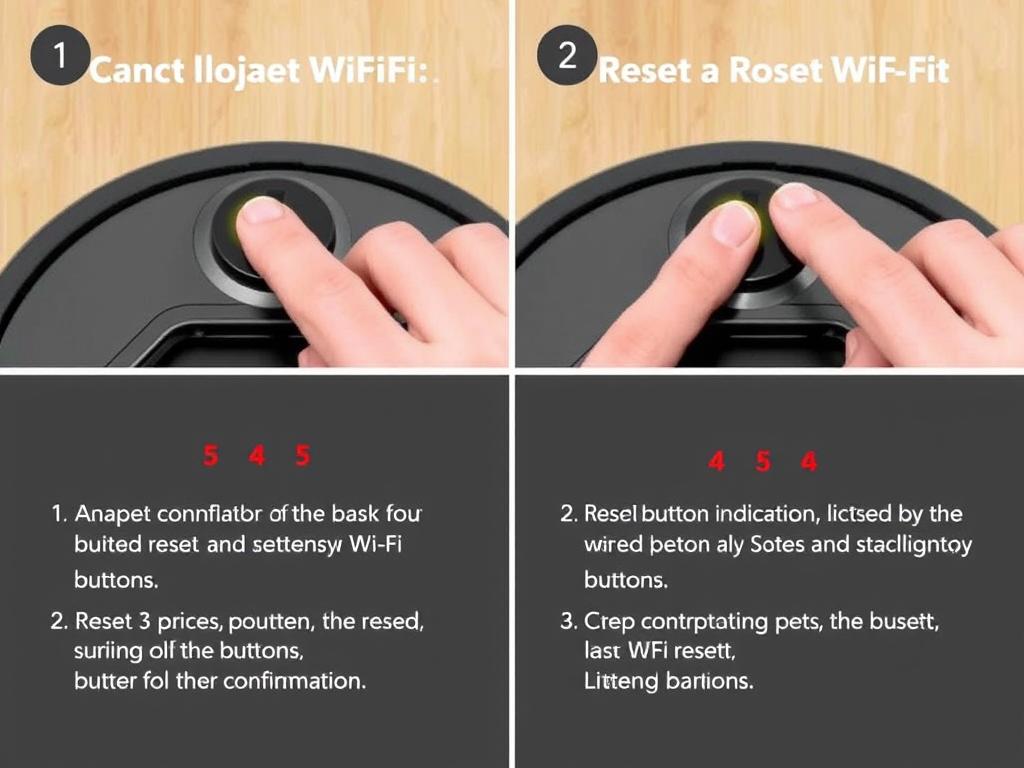 Proces resetowania ustawień Wi-Fi w robocie iRobot Roomba