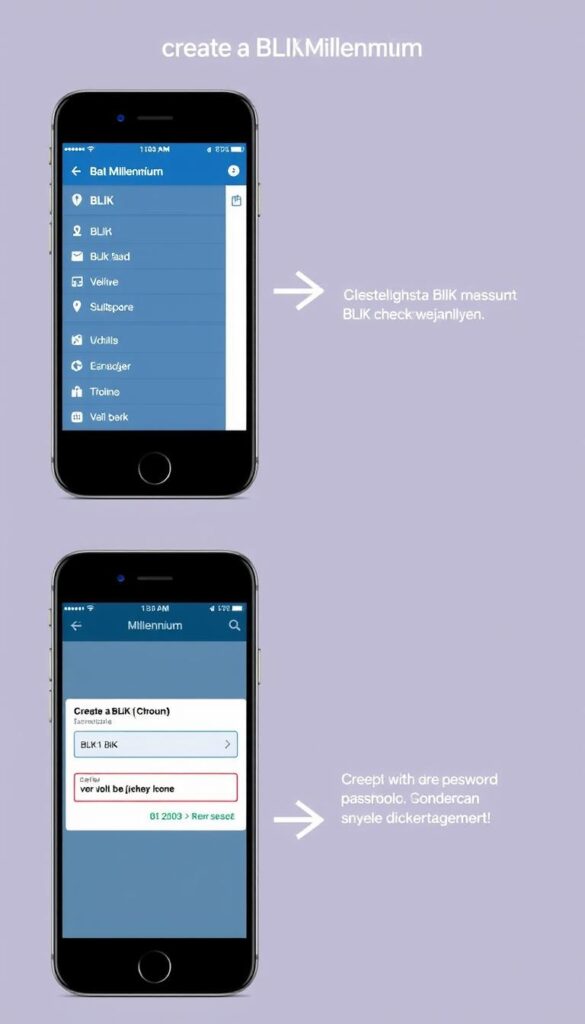 Proces tworzenia czeku BLIK w aplikacji Banku Millennium Proces tworzenia czeku BLIK w aplikacji Banku Millennium