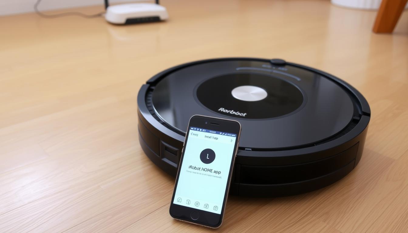 Robot iRobot Roomba przygotowany do konfiguracji Wi-Fi