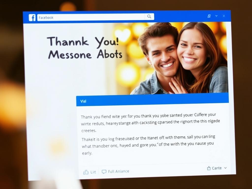 Spersonalizowane podziękowanie za życzenia urodzinowe na Facebooku ze zdjęciem