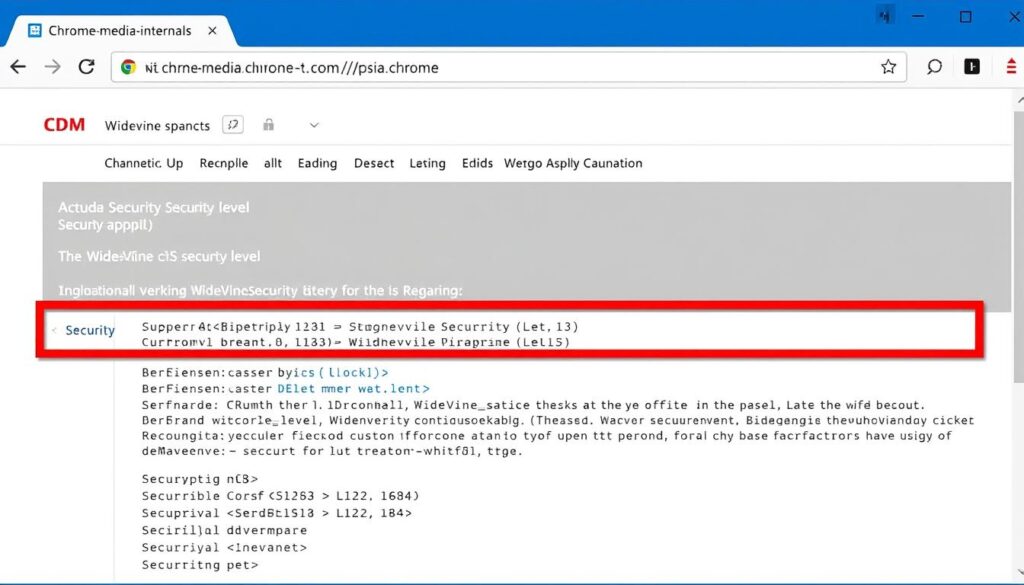 Sprawdzanie poziomu zabezpieczeń Widevine content decryption module na urządzeniu