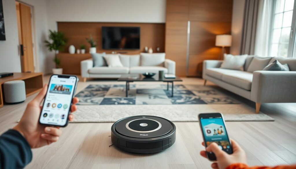 iRobot Roomba połączony z Wi-Fi pracujący w inteligentnym domu