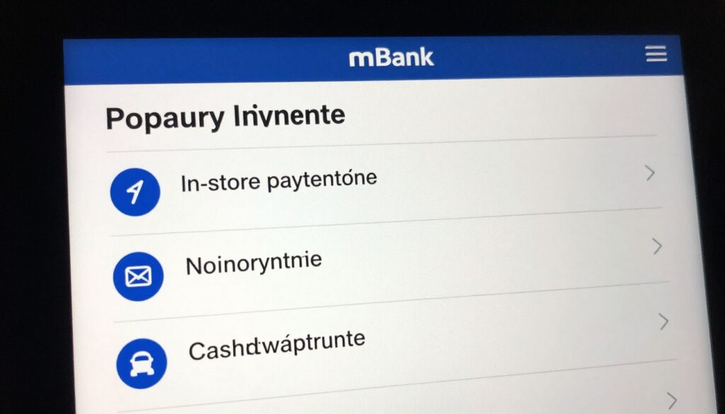 Ekran zmiany limitów karty płatniczej w mBank