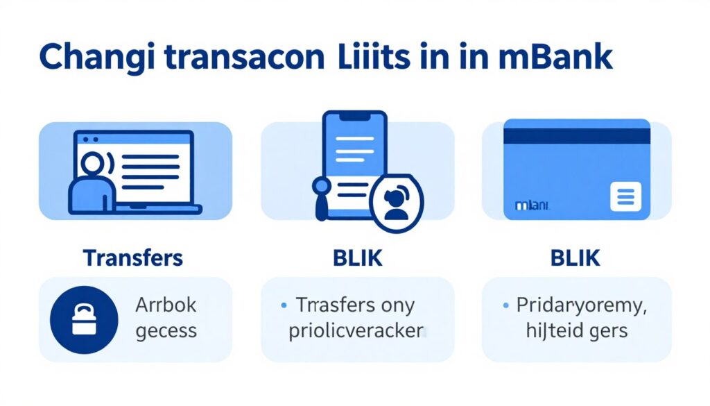 Podsumowanie informacji o zmianie limitów w mBank