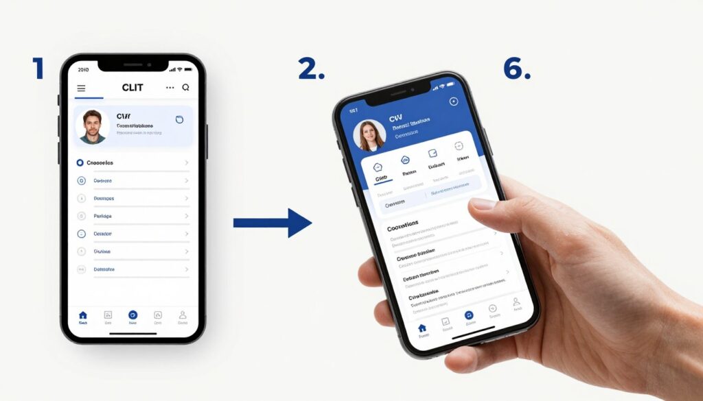 Proces tworzenia CV na telefonie krok po kroku