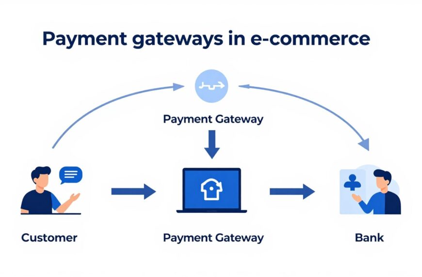 Schemat działania bramki płatniczej w e-commerce