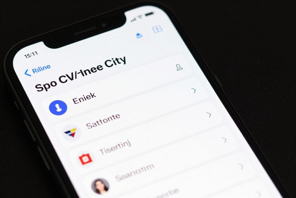 Udostępnianie CV poprzez link z telefonu